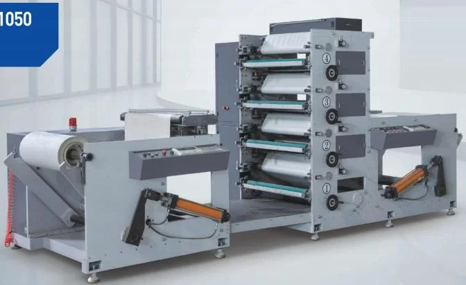 Full-Auto Multicolor Flexo Roll Paper Cup Printing Machine