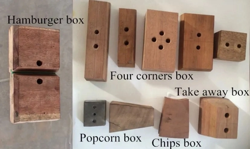 Automatic Small Disposable Kraft Paper Food Meal Carton Board Lunch Burger Box Product Making Forming Machine