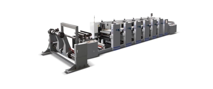 Yh-2000 Flexographic μηχανή εκτύπωσης 150m/Min 6 χρώμα 1350mm διασπάσιμη ταινία pla κυλά το πλαστικό κατοικίδιο ζώο PP bopp 1 PVC