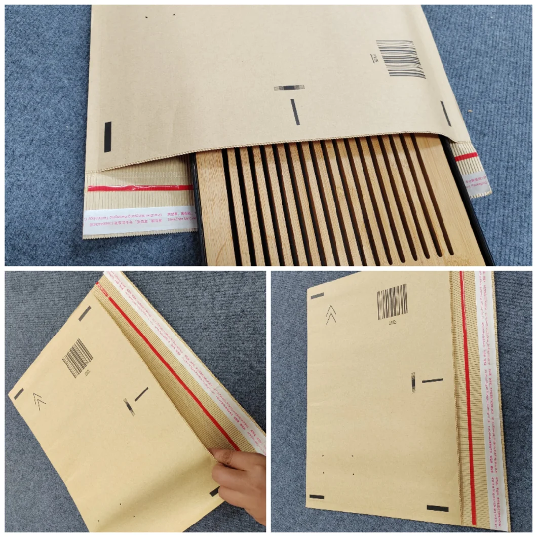 Κυματοειδές διπλό στρώμα Τσάντα Μηχανή Κυψέλης φάκελος Χαρτί τσάντα Kraft 3