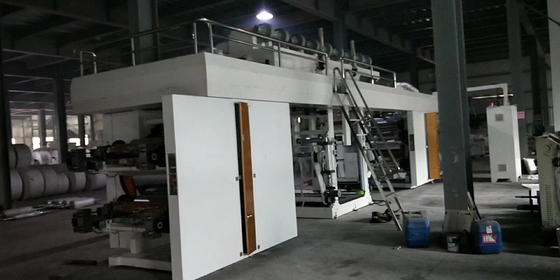 Μίνι μηχανή εκτύπωσης ετικετών CI Flexo 15kw 6 κεντρικό τύμπανο χρωμάτων