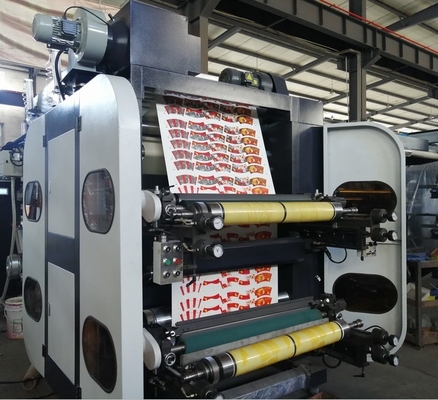Hj-800 Flexographic μηχανή εκτύπωσης 750mm πλάτος 2801200mm 800mm