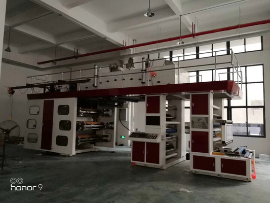 Μίνι μηχανή εκτύπωσης ετικετών CI Flexo 15kw 6 κεντρικό τύμπανο χρωμάτων