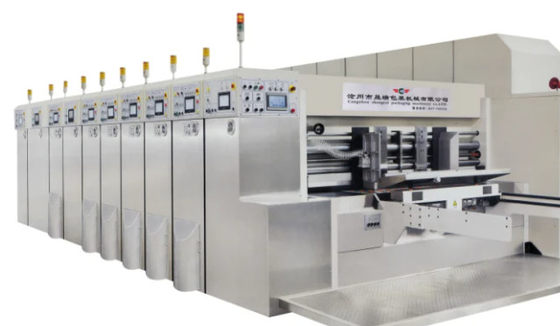 5 κενή εκτύπωση κιβωτίων εγγράφου Flexography μεταφοράς χρωμάτων που αυλακώνει τη μηχανή
