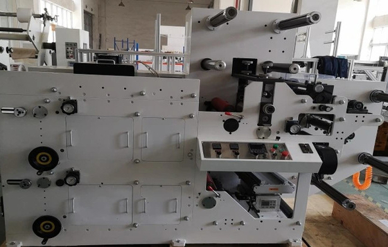 Μηχανή εκτύπωσης Flexo αυτοκόλλητων ετικετών Haijing 1χρωμο χαρτί σε ρολό 50HZ