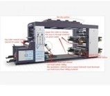 Μηχανή εκτύπωσης Flexo μεγάλου 4-χρώματος για το έγγραφο Bags#Roll για να κυλήσει τα χρώματα μηχανών εκτύπωσης Flexo εγγράφου 60m/Min 4