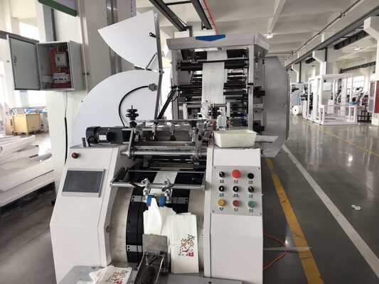 CMYK Flexo εκτυπωτής χαρτιού Τσάντα για ψώνια Μηχανή κατασκευής 50Hz 60Hz Ηλεκτροδότηση Συνολική ισχύς 15 KW Κατάλληλο για συσκευασία μεγάλης κλίμακας