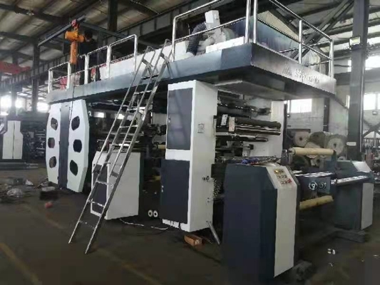 Εκτυπωτής Flexo υψηλής ταχύτητας για το έγγραφο, πλαστική ταινία, μη υφανθε'ν πλάτος 6002000mm εκτύπωσης Fabric# εκτυπωτής Flexo 8-χρώματος