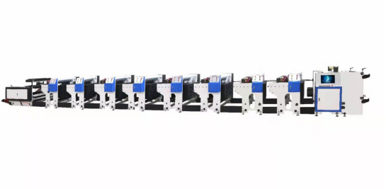 1-8 μηχανή εκτύπωσης Flexo υψηλής ταχύτητας χρώματος 1000mm