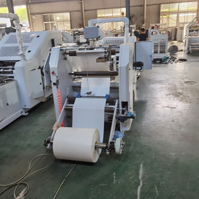 Hj-200+lst-4700/4700R ρόλος που ταΐζει Flexo που τυπώνει την τετραγωνική τσάντα κατώτατου εγγράφου που κατασκευάζει το έγγραφο Machine#200pcs/Min να φέρει την τσάντα