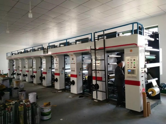 Rotogravure υψηλής ταχύτητας BOPP αυτόματο πολυ χρώμα μηχανών εκτύπωσης